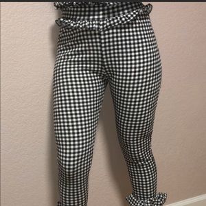 Gingham trousers-pretty little thing